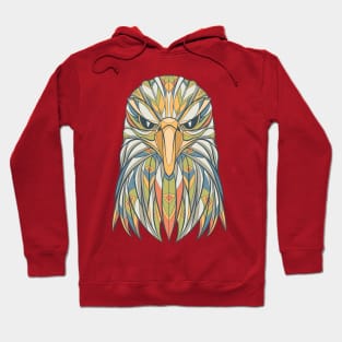 Eagle shirt | Indian ethnic boho t-shirt with hippie and geometric wild bird Hoodie